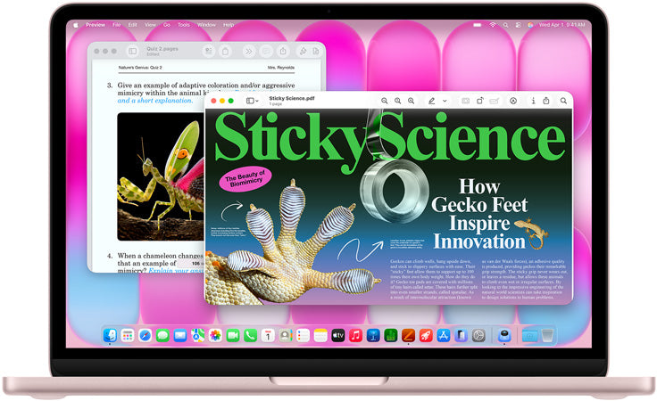 Student using MacBook Neo for learning